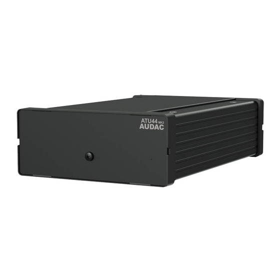 User Manuals: AUDAC ATU44MK2 Universal Input Adapter