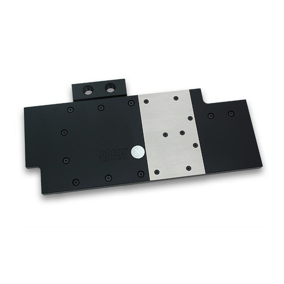 ekwb EK-FC R9-290X Matrix Series Installation And Mounting Manual