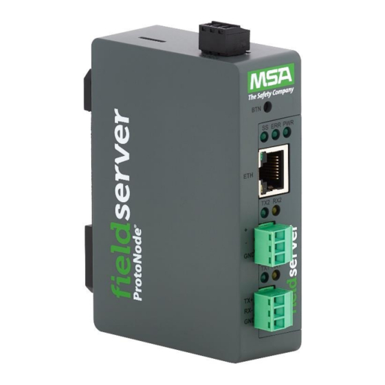 MSA fieldserver ProtoNode FPC-N54 Manuals