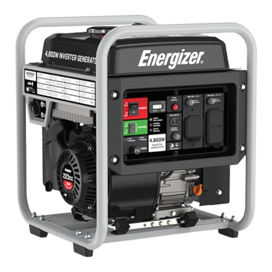 User Manuals: Energizer eZV4800 Gas Powered Generator