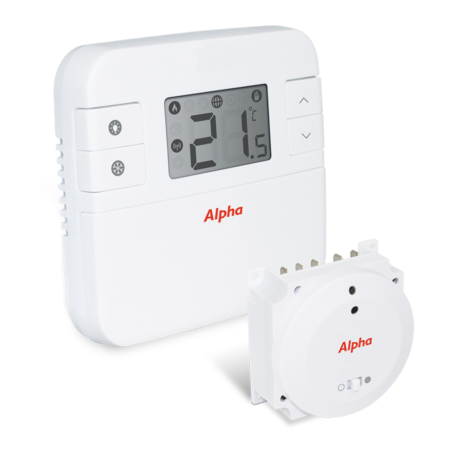 Alpha CONNECT Smart Phone Controlled Programmable Thermostat