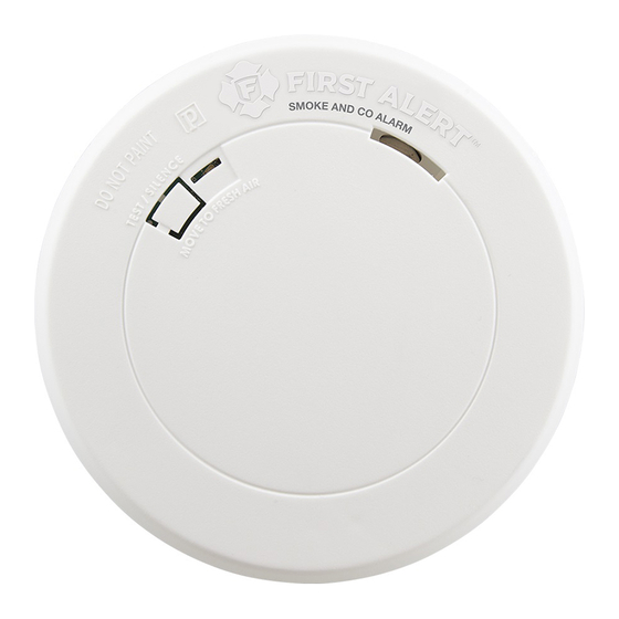 First Alert PC1200 Combination Carbon Monoxide & Smoke Alarm Manual
