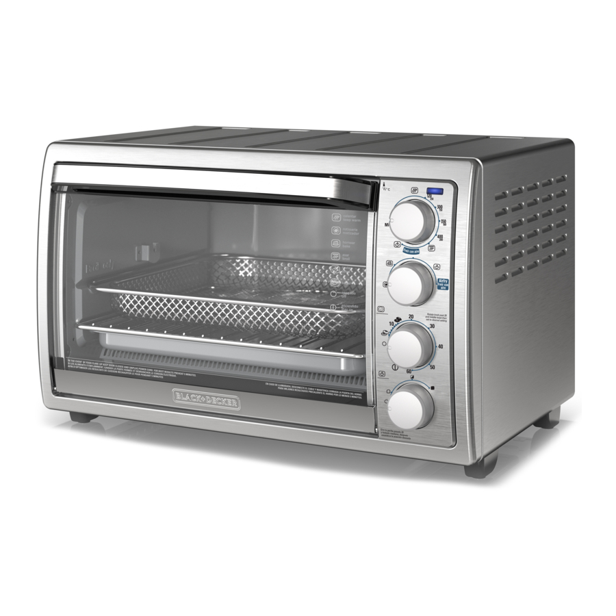 Black & Decker TO4315SS-LA - Rotisserie Countertop Oven With Air Fry Quick Guide