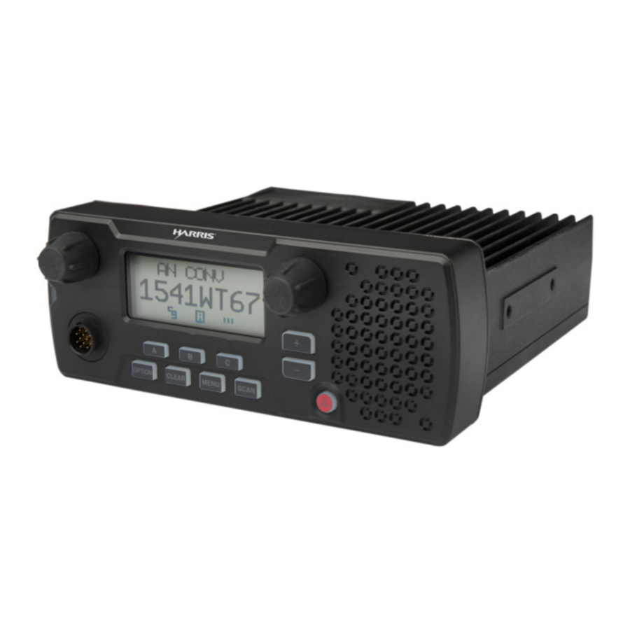 L3harris Opensky Xg 25m Mobile Radio Quick Guide Manualslib