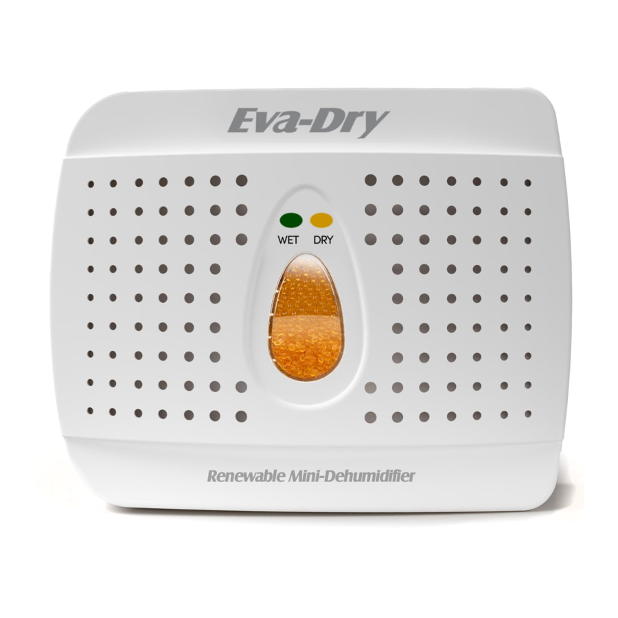 EvaDry E333 Mini Dehumidifier Manual ManualsLib