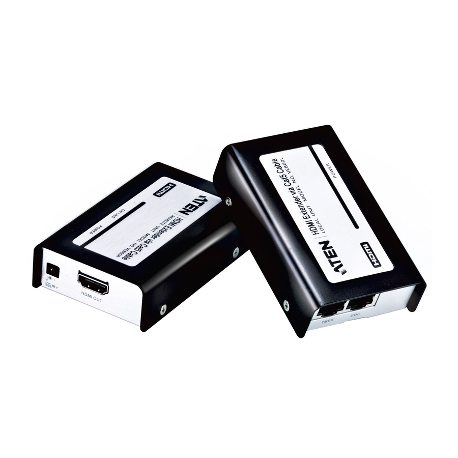 ATEN VE800 HDMI Extender User Guide ManualsLib