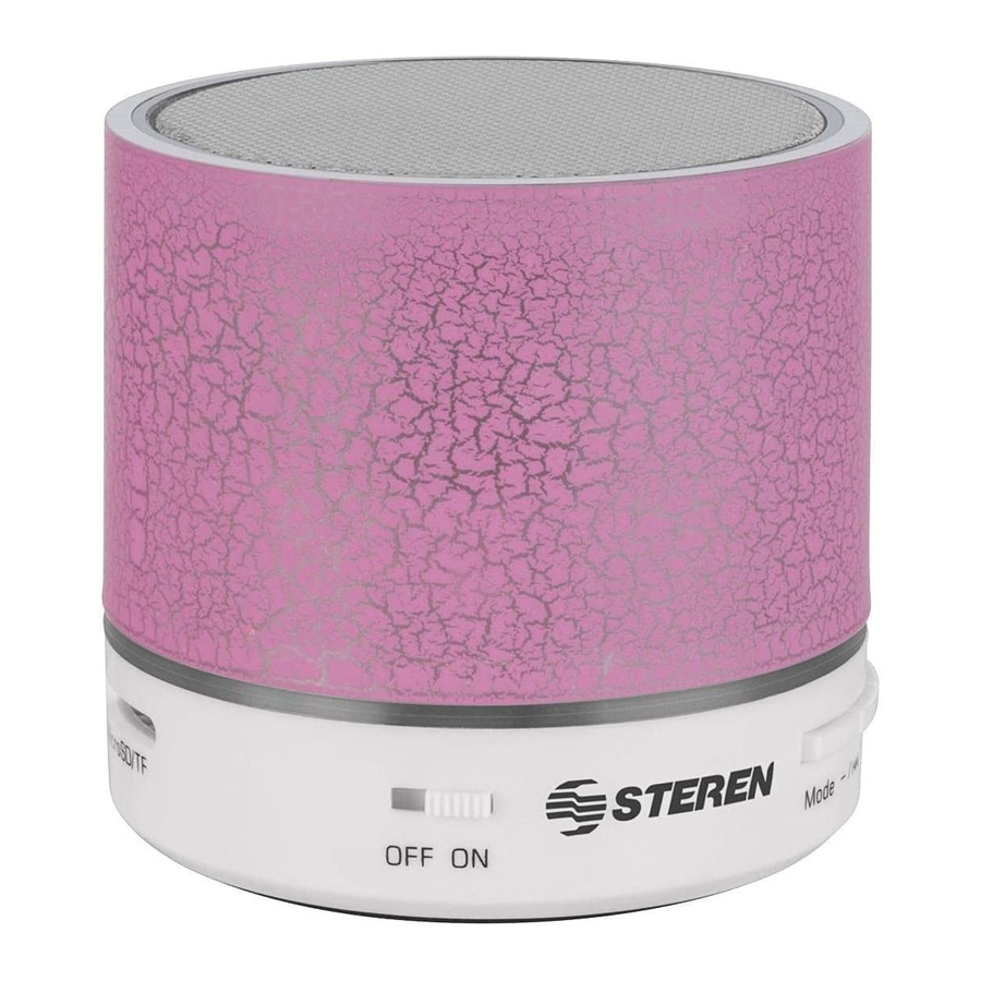 Steren BOC830 Mini Bluetooth Speaker Manual ManualsLib