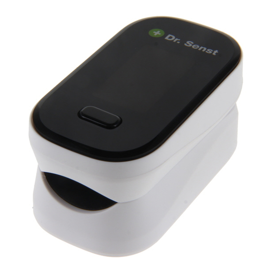 Dr. Senst YK80B Fingertip Pulse Oximeter Manual ManualsLib