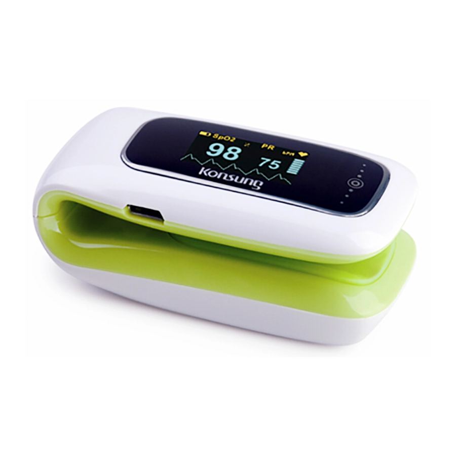 Konsung SONOSATF01T Fingertip Pulse Oximeter Manual ManualsLib