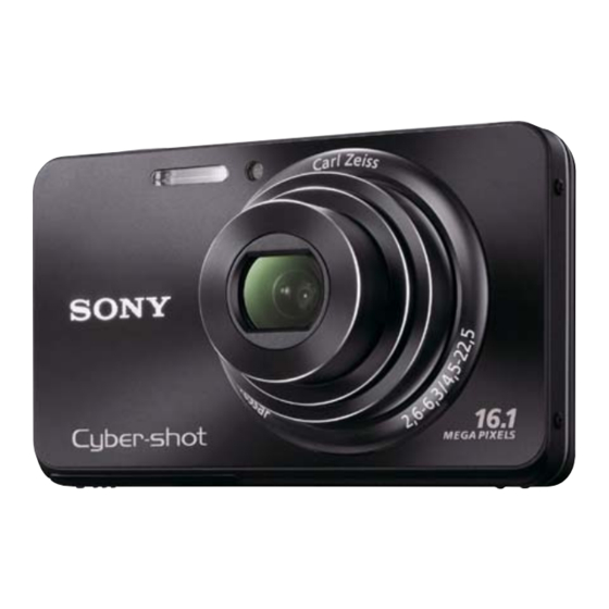 SONY CYBERSHOT DSCW580 SERVICE MANUAL Pdf Download ManualsLib