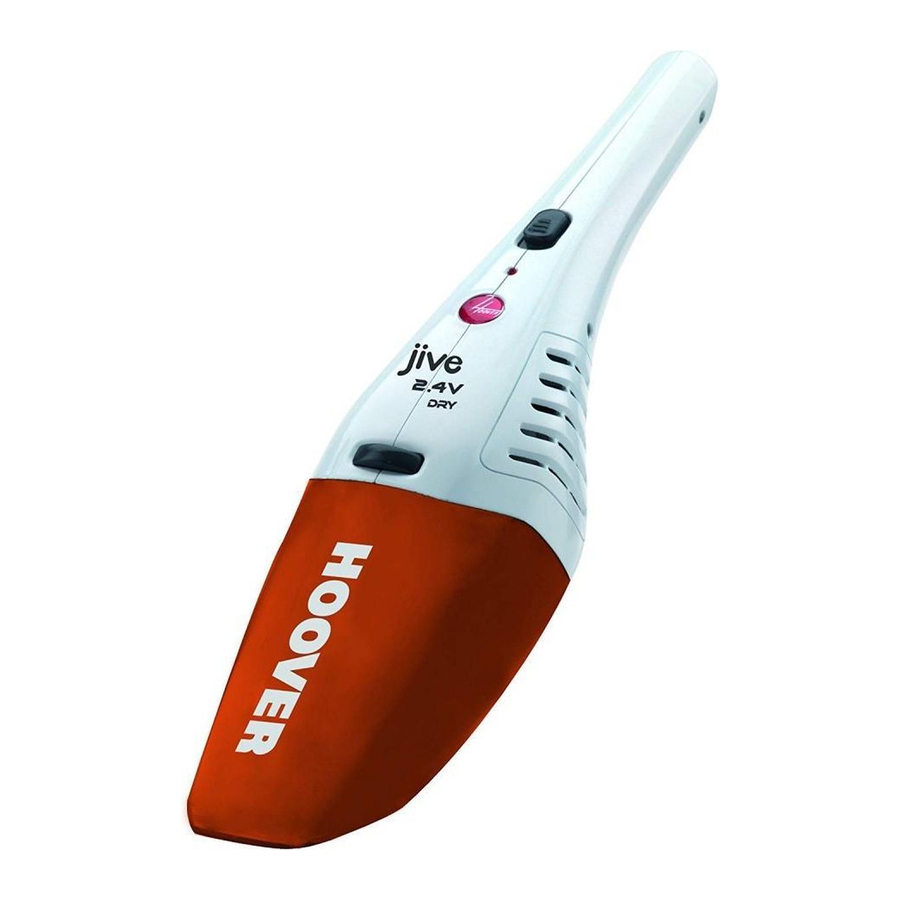 Hoover Jive DRY Handheld Vacuum Cleaner Manual ManualsLib