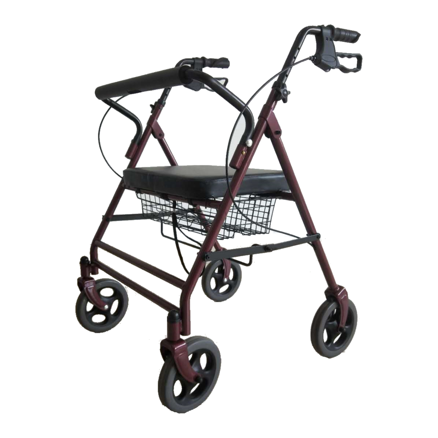 Days 111 7500348 Bariatric Rollator Manual ManualsLib