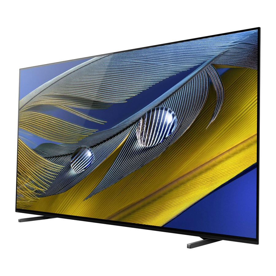 SONY BRAVIA XR-77A80J, XR-65A80J, XR-55A80J Reference Guide