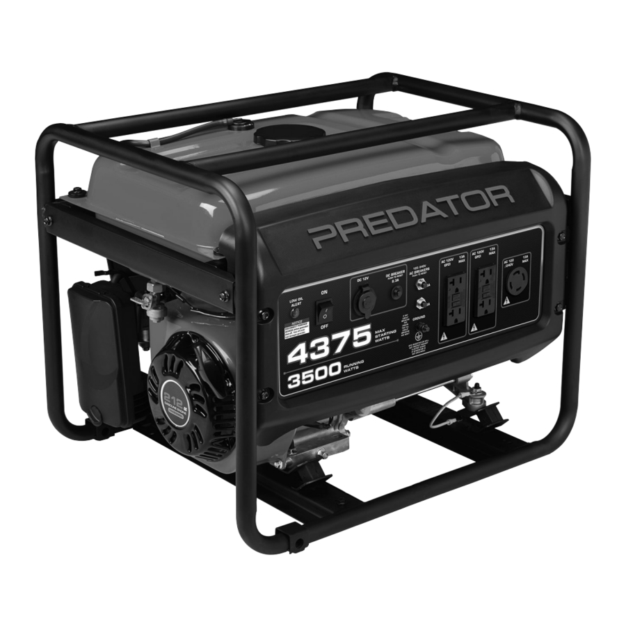 Predator 4375 Watt Portable Generator Manual