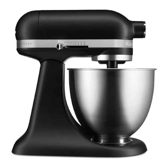 KitchenAid KSM3311, KSM3316 Food Mixer Quick Start Guide ManualsLib