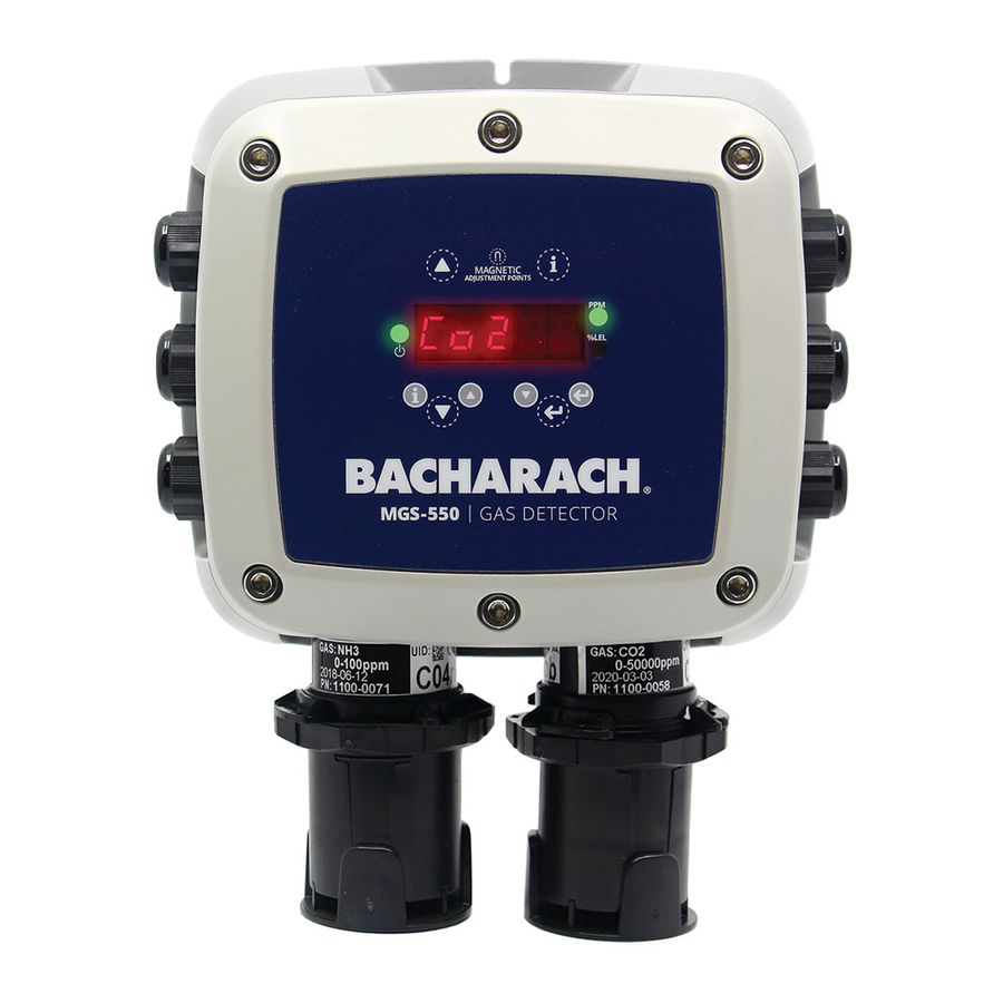 Bacharach MGS550 Dual Sensor Gas Detector Quick Start Guide ManualsLib