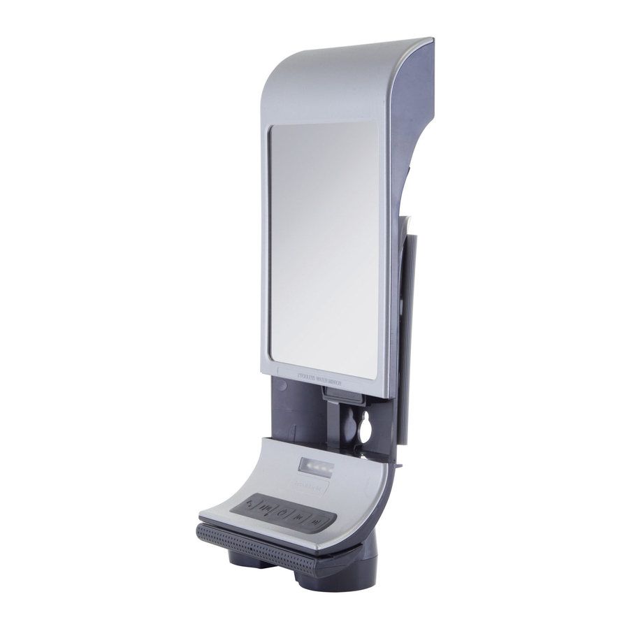 Zadro Z'Fogless ZW20TSBT Bluetooth Water Mirror Manual ManualsLib