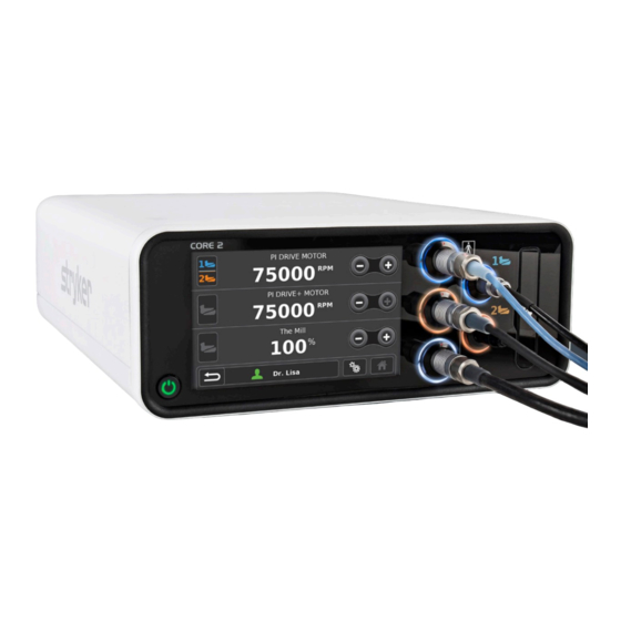 STRYKER CORE 2 CONSOLE INSTRUCTIONS FOR USE MANUAL Pdf Download