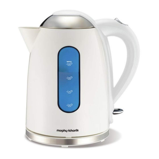 Morphy Richards DOME JUG KETTLE Instructions Manual