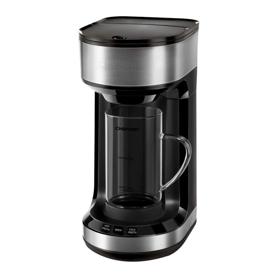 Chefman FROTH + BREW Manual and Recipe Guide