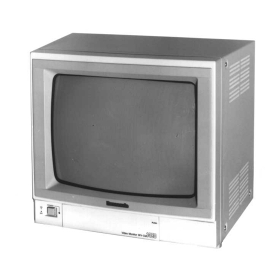 Panasonic WV-CM1430 Operating Instructions Manual