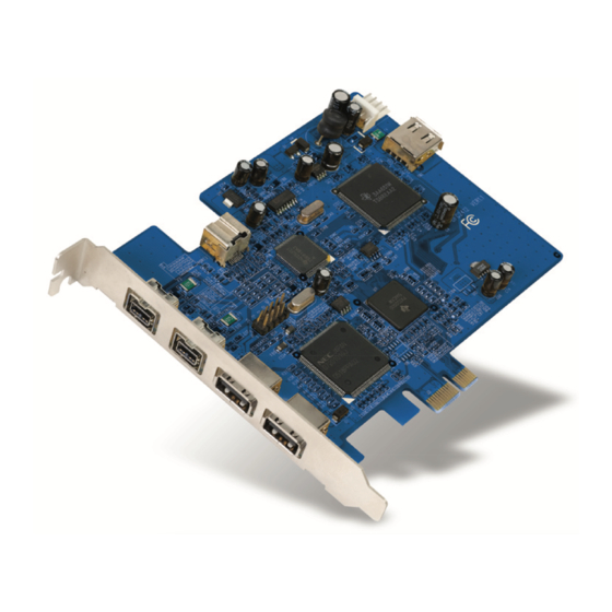 Belkin FireWire 800 and USB 2.0 PCI Express Card Specifications