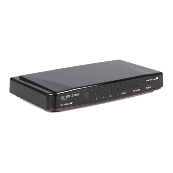 StarTech.com ConvergeAV VS410HDMIE Instruction Manual
