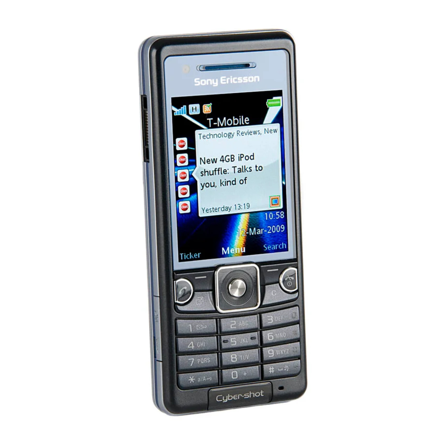 Sony Ericsson CYBER-SHOT C510 Manuals