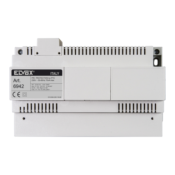 Vimar ELVOX 6492 Instruction Manual