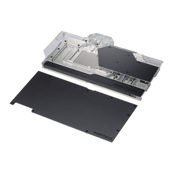 Phanteks GLACIER G3090Ti ASUS BACKPLATE Installation Manual