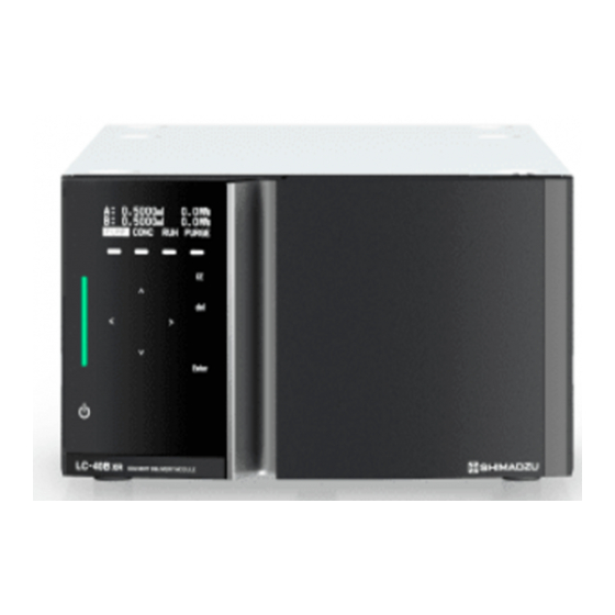SHIMADZU LC40D X3 CL INSTRUCTION MANUAL Pdf Download ManualsLib