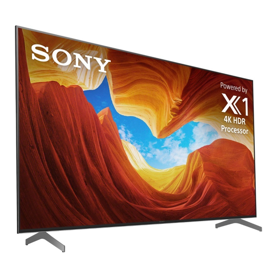 SONY XBR-55X900H SERVICE MANUAL Pdf Download | ManualsLib