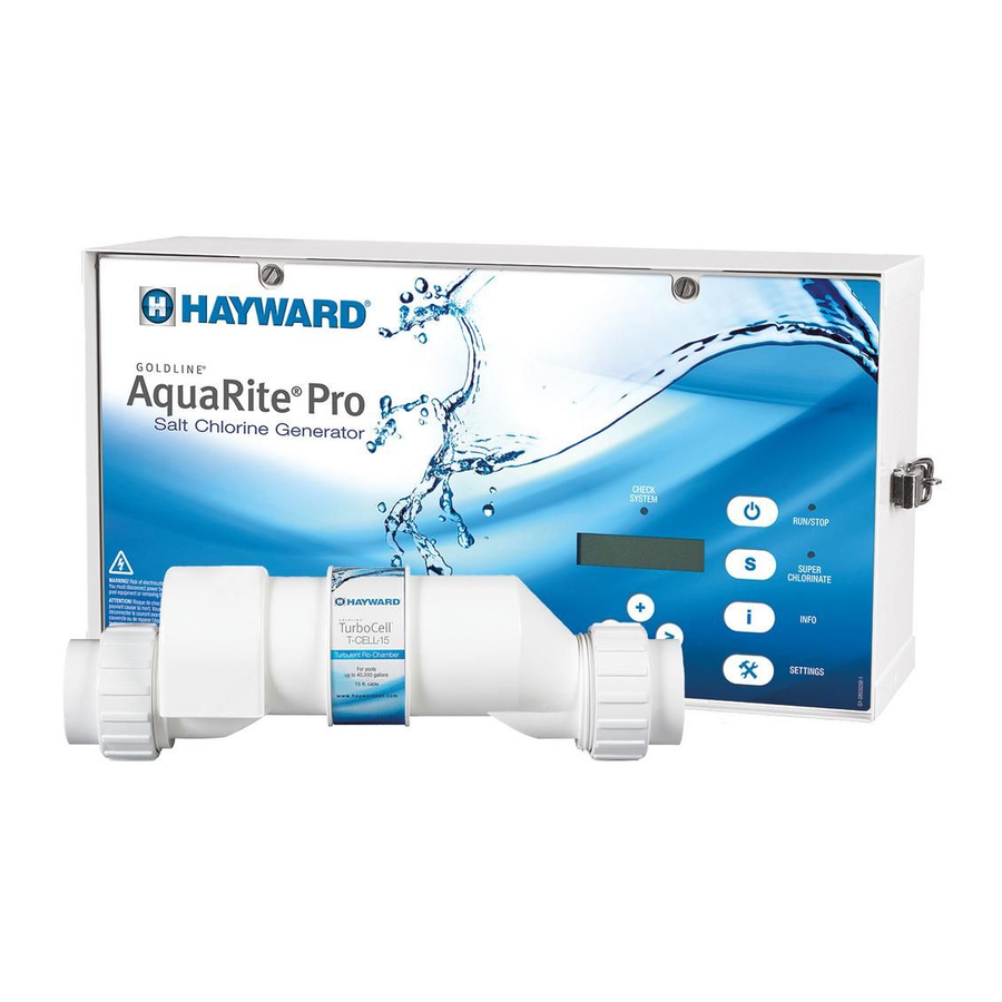 Hayward Aqua Rite Pro Owner's Manual Pdf Download 