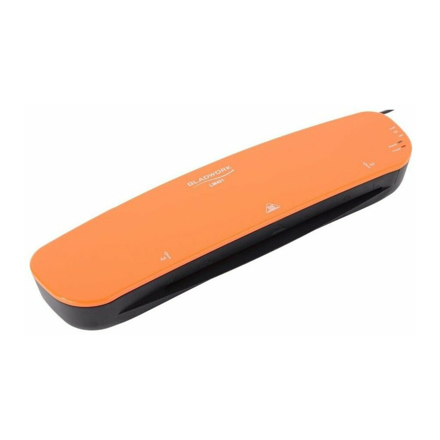 Gladwork LM401 - GBC Splash A4 Laminator Manual