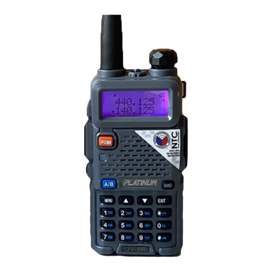 Baofeng UV-5R EX User Manual
