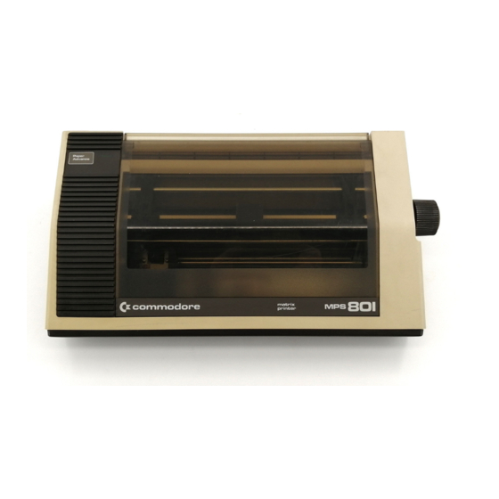 Commodore MPS-801 User Manual