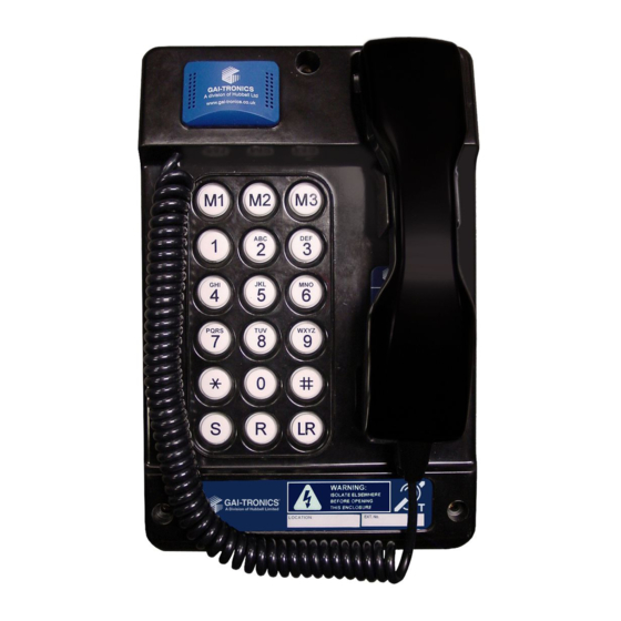 GAI-Tronics Auteldac 5 Installation And User Manual