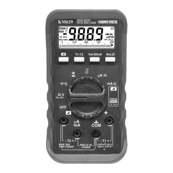 Kusam-meco KM 629 Manuals