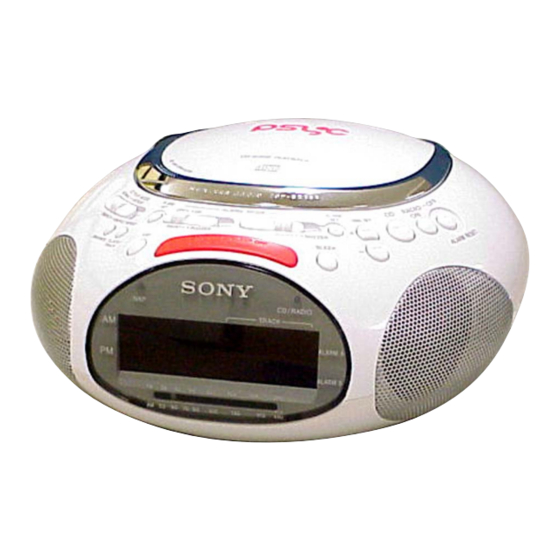 Sony ICF-CD832 Operating Instructions