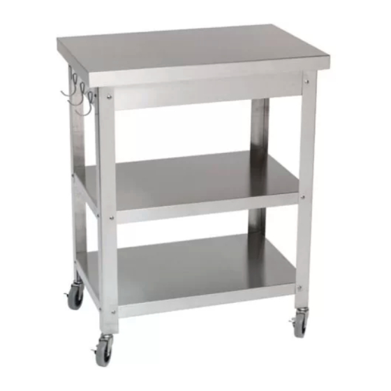 Danver MOBILE KITCHEN CART AND COCINA Assembly Instructions Manual