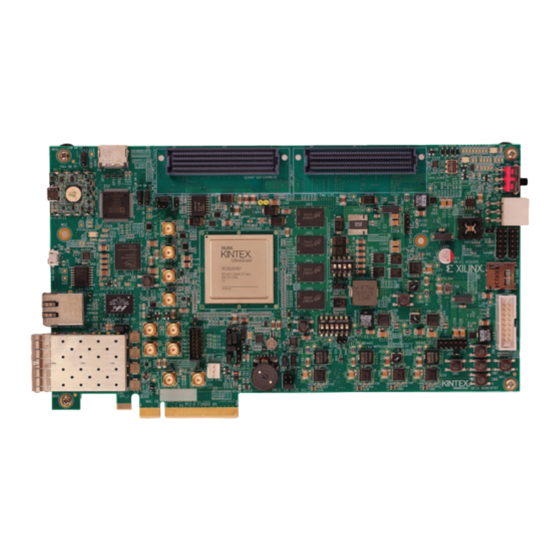 Xilinx KINTEX KCU105 Quick Start Manual