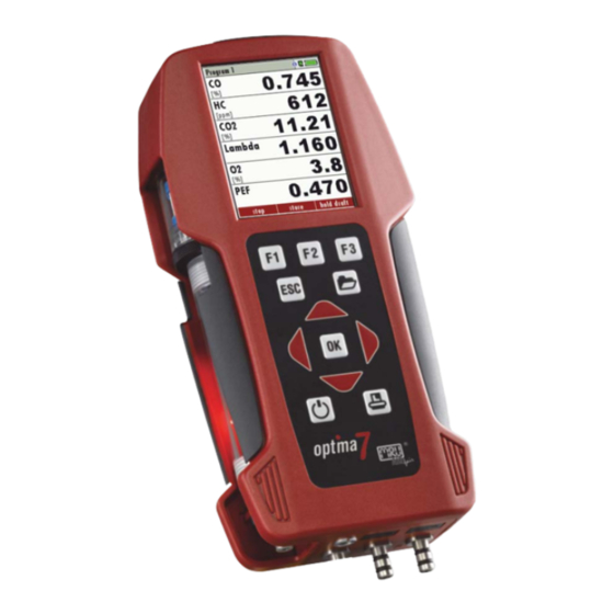 mru AirFair OPTIMA 7 NDIR User Manual