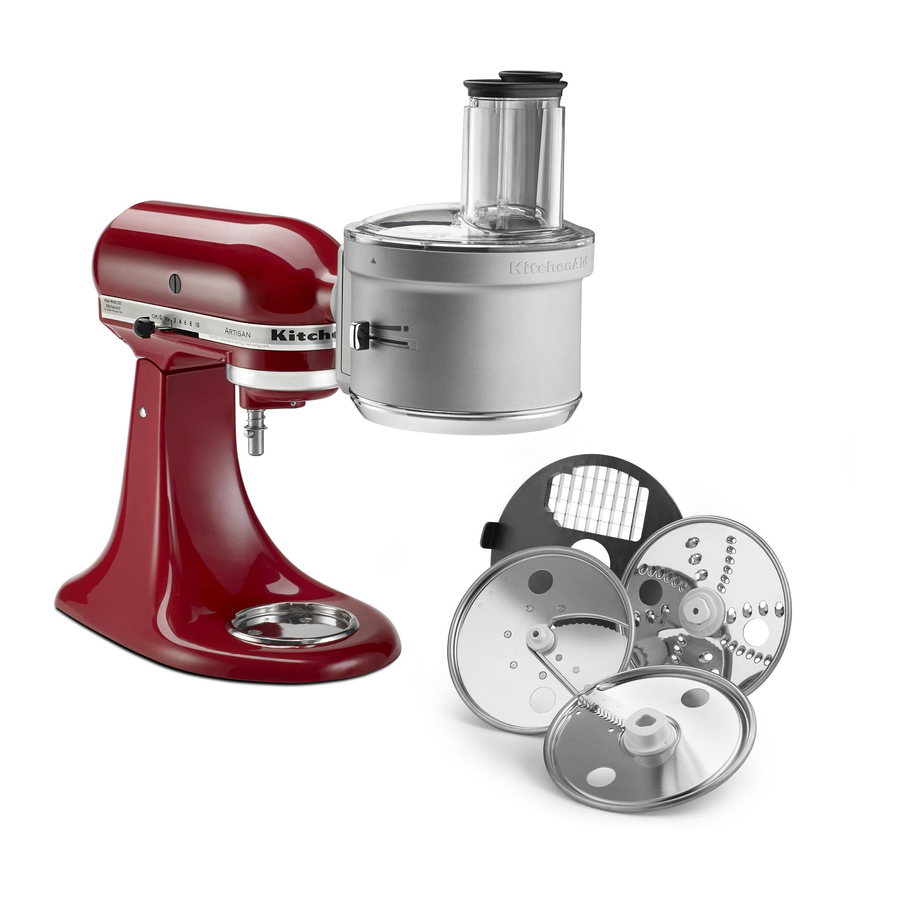 KitchenAid KSM2FPA Food Processor with Commercial Style Dicing Kit Manual