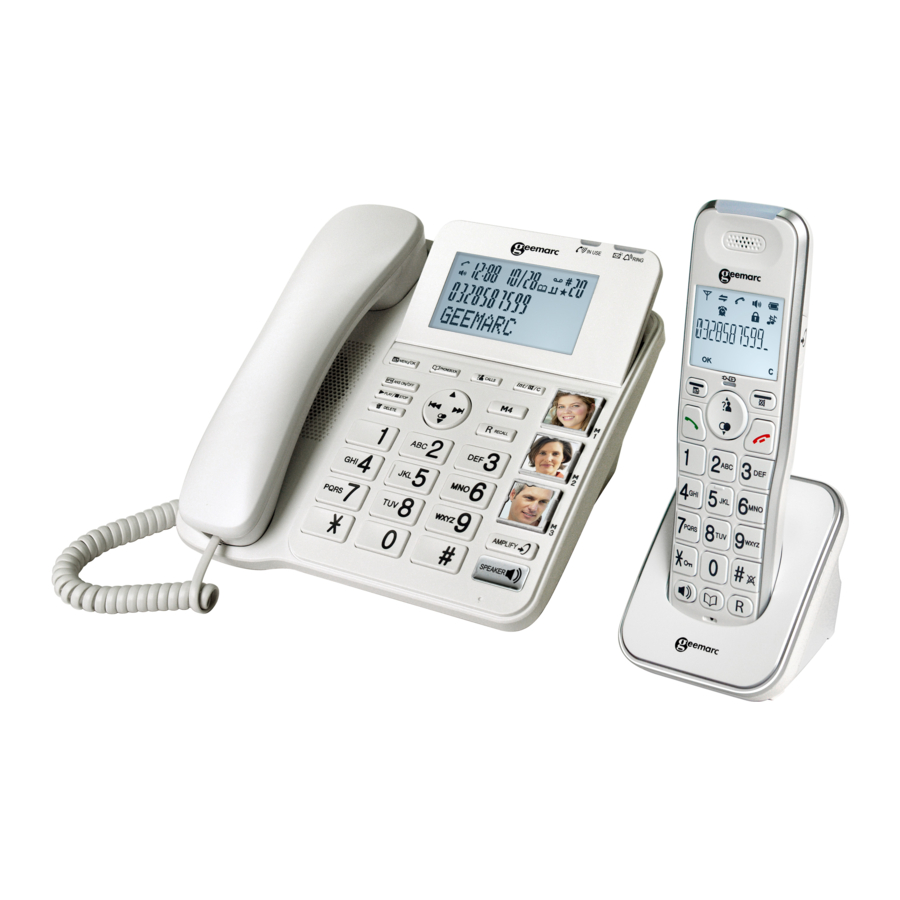 Geemarc Amplidect Combi 295 - Telephone Quick Start | ManualsLib