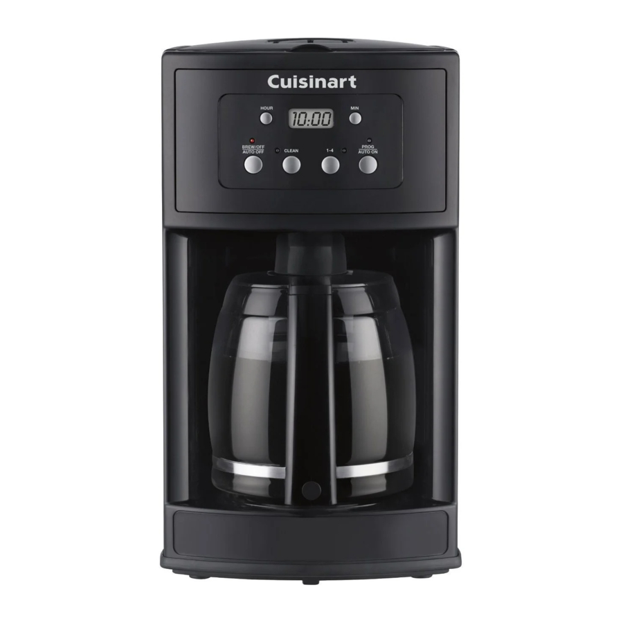 Cuisinart Coffee Maker Manual 12 Cup