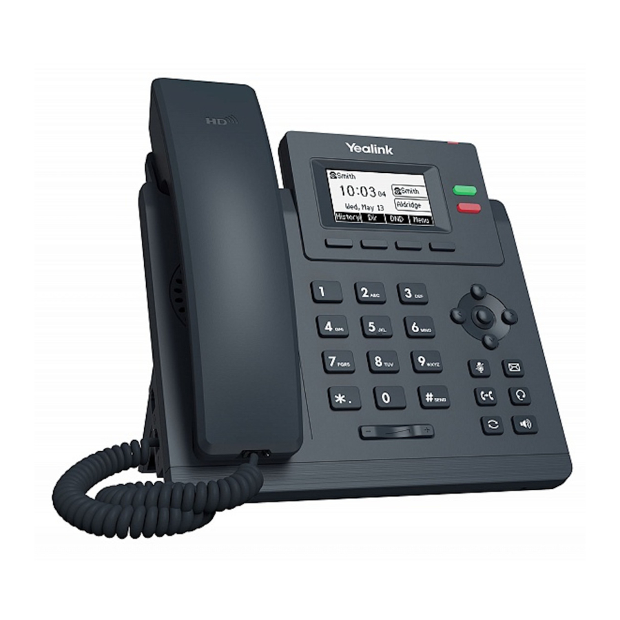 Yealink T33G Desk Phone Quick Guide ManualsLib