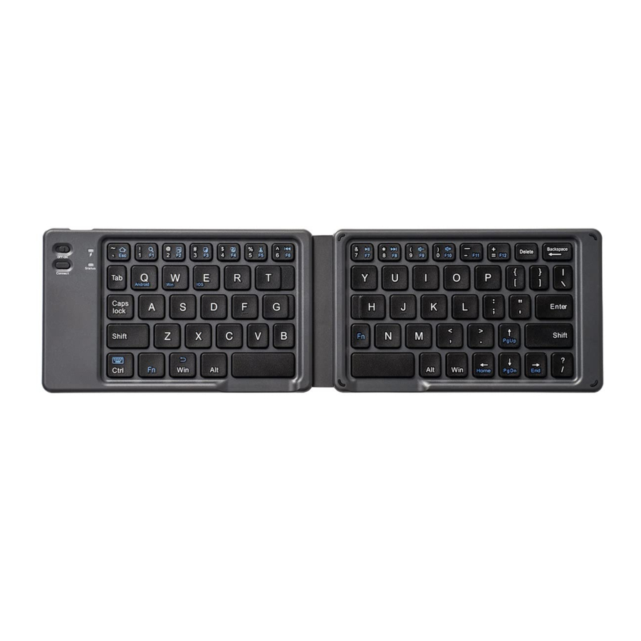 Sanwa GSKBBT30BK Foldable Bluetooth Keyboard Manual ManualsLib