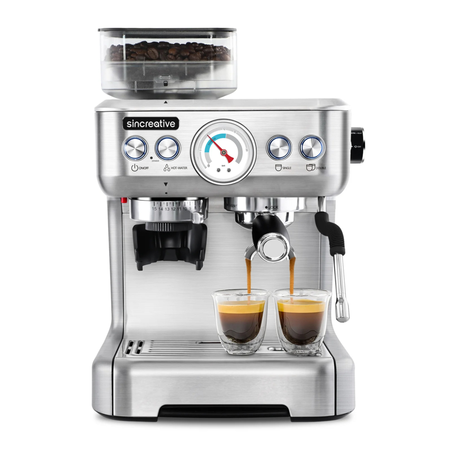 Sincreative CM5700AUL Espresso Machine Operation Guide ManualsLib