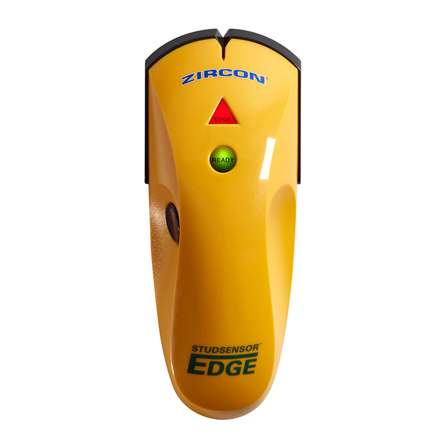 Zircon StudSensor EDGE Stud Finder Manual ManualsLib