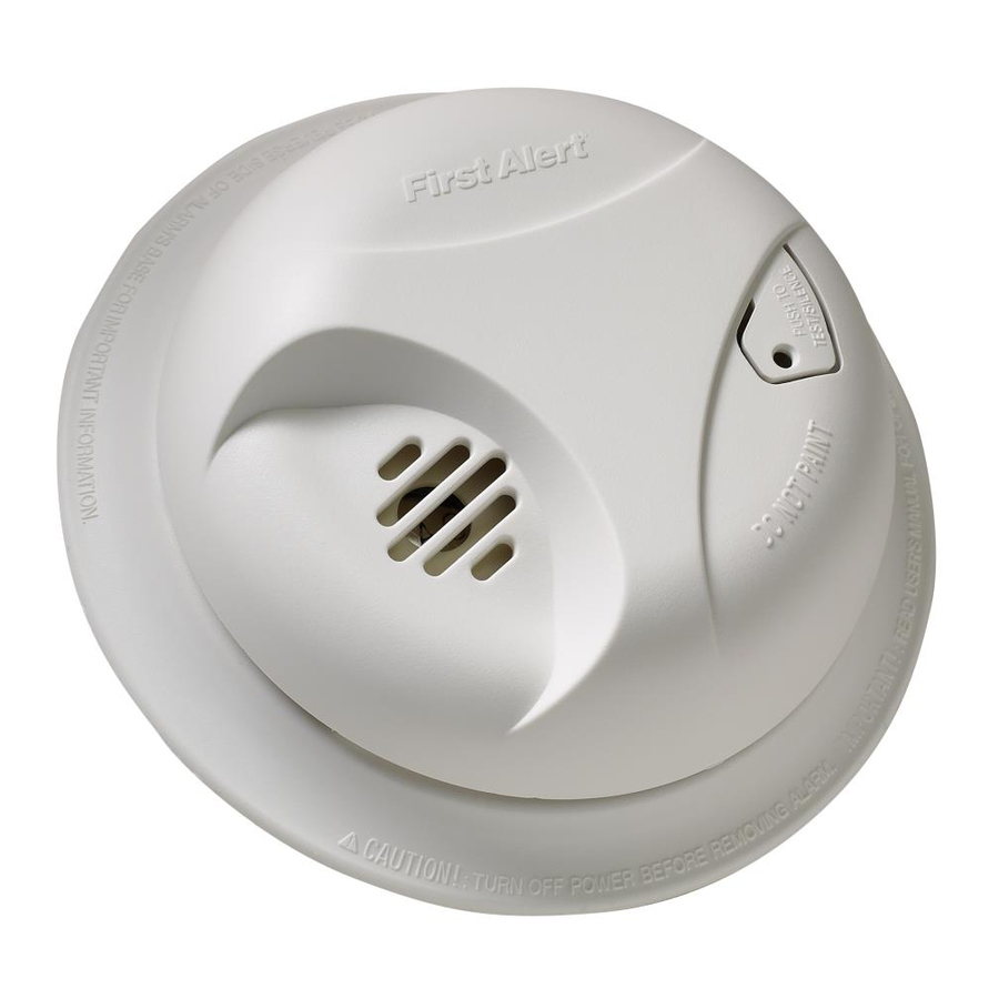 First Alert SA303A Smoke Alarm Manual ManualsLib